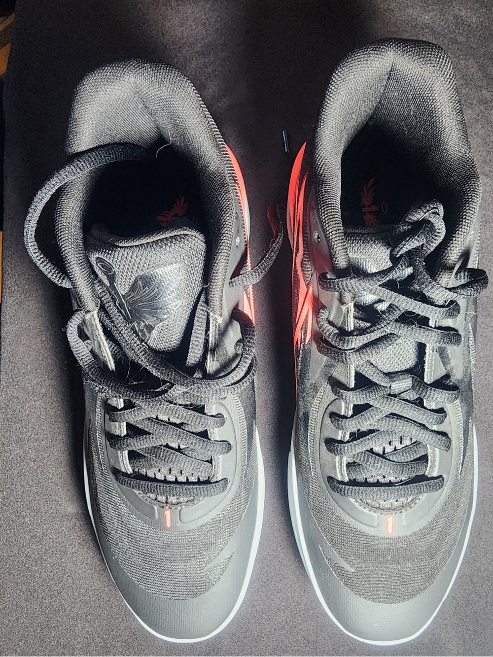 Puma Men's Black Athletic Shoes with Coral Highlights La’Melo Ball HARD TO FIND